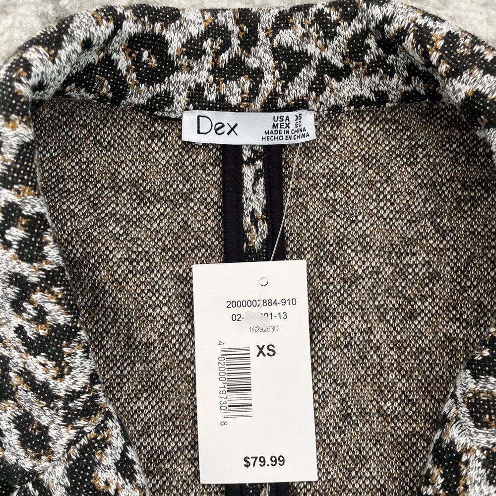 3/$50 NWT leopard blazer sz xs. - Picture 4 of 4